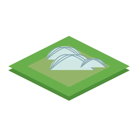 Eden Project as it appears on the Sim World map