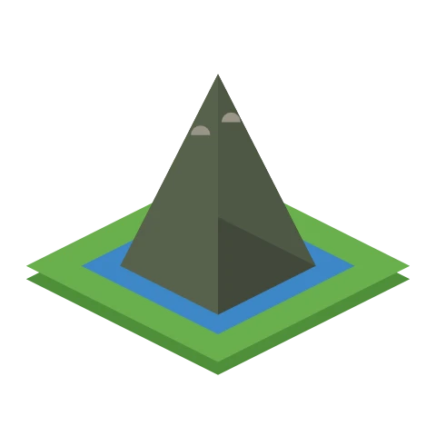 Skellig Michael as it appears on the Sim World map