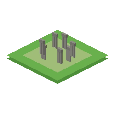 Stonehenge as it appears on the Sim World map